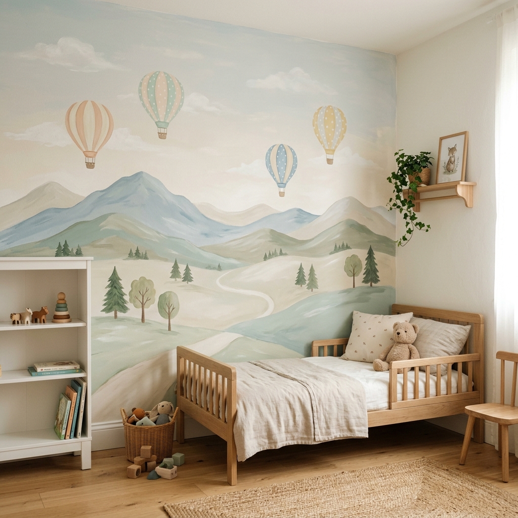 رسم يدوي لغرفة أطفال